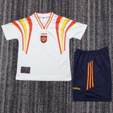 Spain 1996 Third Kids Kit – Retro Version – White