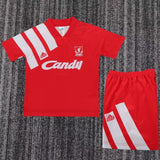 Liverpool 1991/92 Home Kids Kit – Retro Version