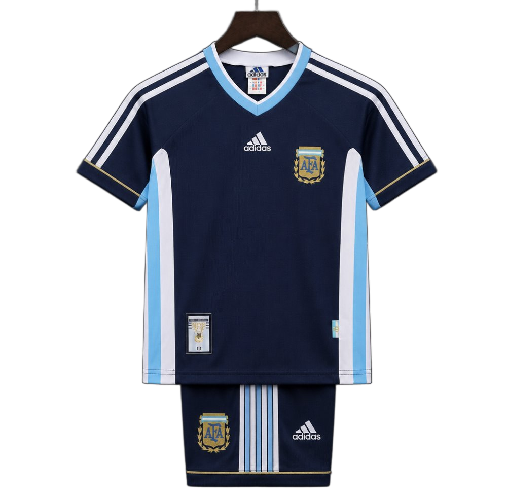 Argentina 1998 Away Kids Kit – Retro Version