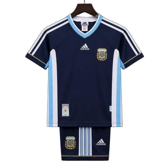 Argentina 1998 Away Kids Kit – Retro Version