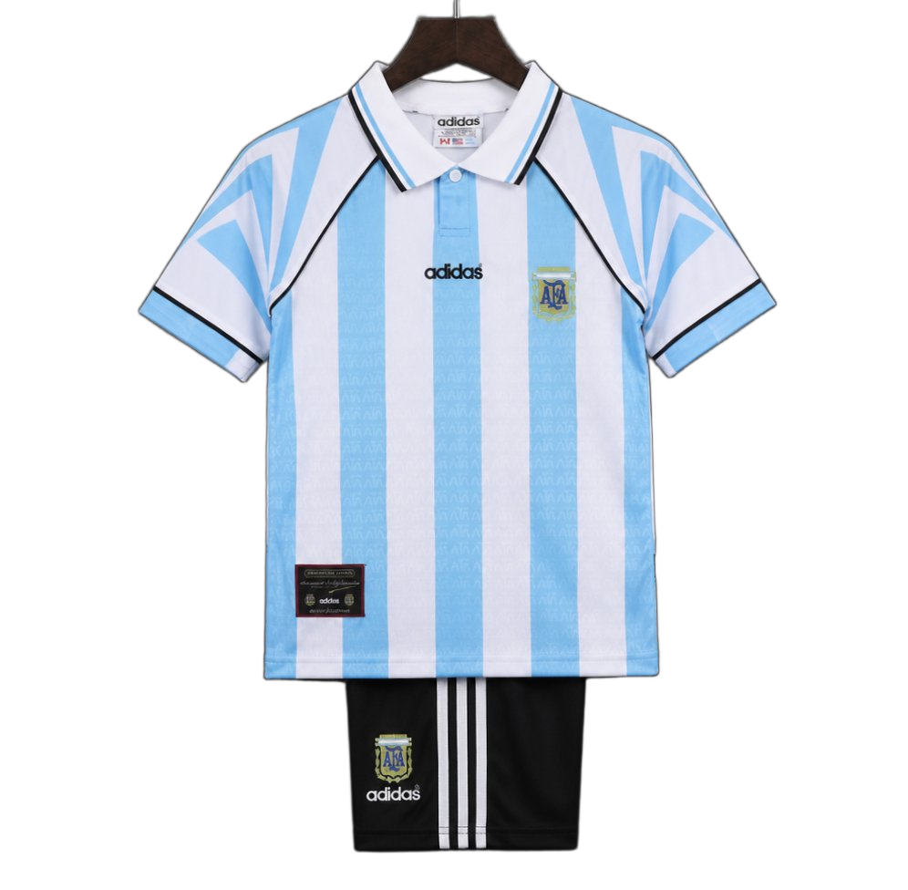 Argentina 1996/97 Home Kids Kit – Retro Version