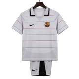 FC Barcelona 2003/04 Away Kids Kit – Retro Version – Grey