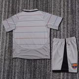 FC Barcelona 2003/04 Away Kids Kit – Retro Version – Grey