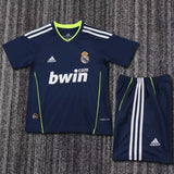 Real Madrid 2010/11 Away Kids Kit – Retro Version – Navy
