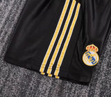 Real Madrid 1999/01 Away Kids Kit – Retro Version – Black