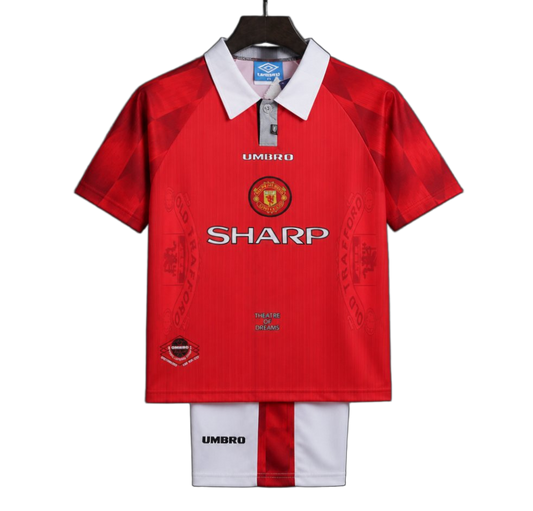 Manchester United 1996/97 Home Kids Kit – Retro Version
