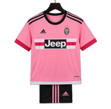 Juventus 2015/16 Away Kids Kit – Retro Version – Pink