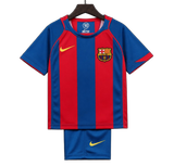 FC Barcelona 2004/05 Home Kids Kit – Retro Version