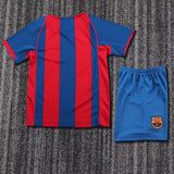 FC Barcelona 2004/05 Home Kids Kit – Retro Version