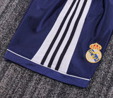Real Madrid 1998/99 Away Kids Kit – Retro Version – Navy