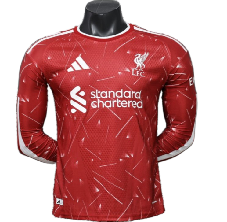 Liverpool 2026/27 Home Jersey – Player Version – Long Sleeve – Red