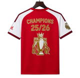 Arsenal 2026/27 Home Jersey – Champions Printing – Champions 25/26 Trophy Printing