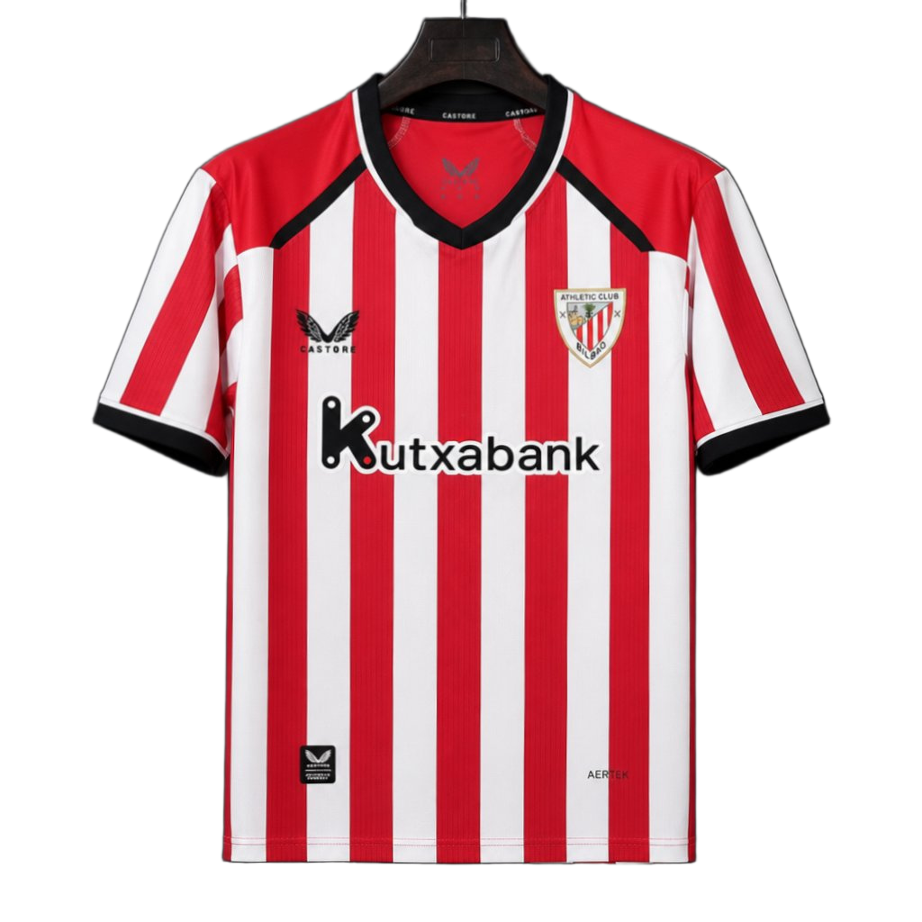 Athletic Bilbao 2026/27 Home Jersey – Thin Red/White Stripes