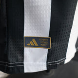 Juventus 2026/27 Camisola principal – Versão jogador – Preto/Branco/Dourado