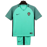 Portugal 2016 Away Kids Kit – Retro Version – Green