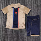 FC Barcelona 2001/02 Away Kids Kit – Retro Version