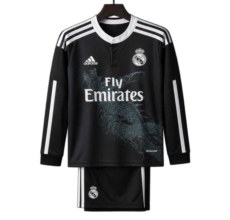 Real Madrid 2014/15 Third Kids Kit – Long Sleeve – Retro Version