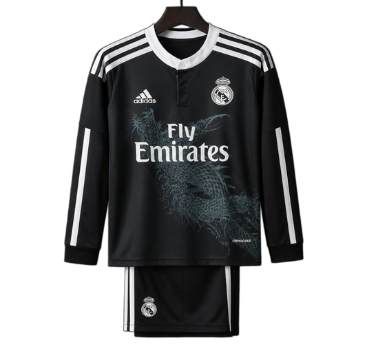 Real Madrid 2014/15 Third Kids Kit – Long Sleeve – Retro Version