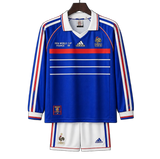 France 1998 Home Kids Kit – Long Sleeve – Retro Version