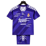 Real Madrid 1994/96 Away Kids Kit – Retro Version