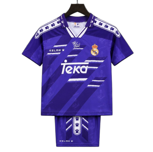 Real Madrid 1994/96 Away Kids Kit – Retro Version