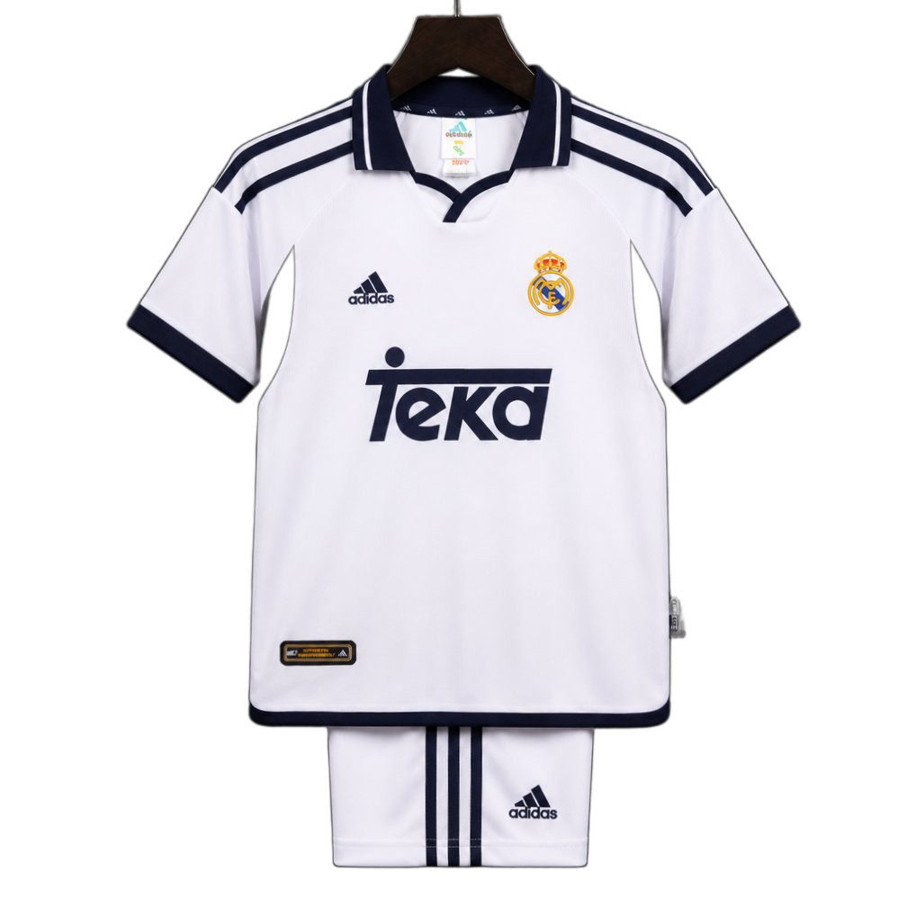 Real Madrid 2000/01 Home Kids Kit – Retro Version