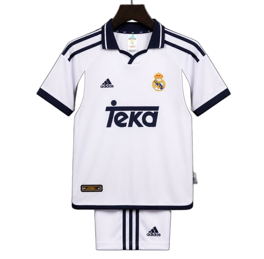 Real Madrid 2000/01 Home Kids Kit – Retro Version