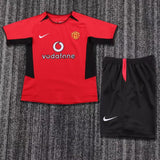 Manchester United 2002/04 Home Kids Kit – Retro Version