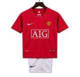 Manchester United 2007/08 Home Kids Kit – Retro Version