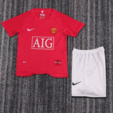 Manchester United 2007/08 Home Kids Kit – Retro Version