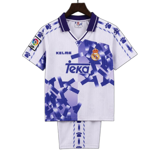 Real Madrid 1996/97 Third Kids Kit – Retro Version