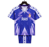 Real Madrid 1996/97 Away Kids Kit – Retro Version