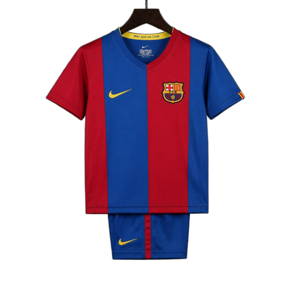FC Barcelona 2006/07 Home Kids Kit – Retro Version