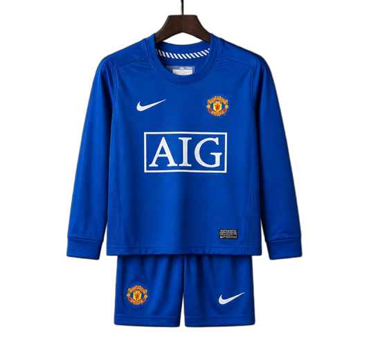 Manchester United 2008/09 Third Kids Kit – Long Sleeve – Retro Version
