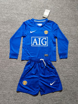 Manchester United 2008/09 Third Kids Kit – Long Sleeve – Retro Version