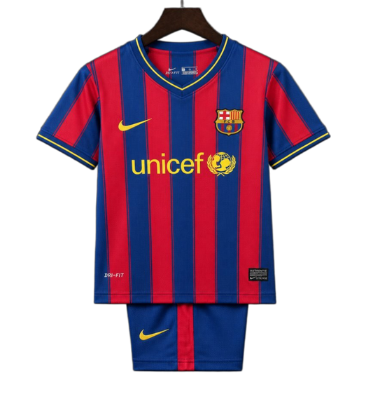 FC Barcelona 2009/10 Home Kids Kit – Retro Version