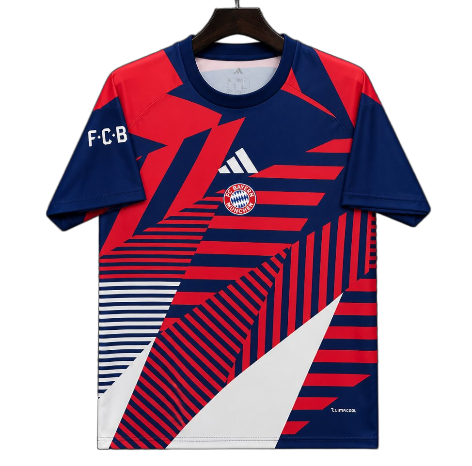 Bayern Munich 2026/27 Pre – Match Training Top – Player Version – White/Red/Navy