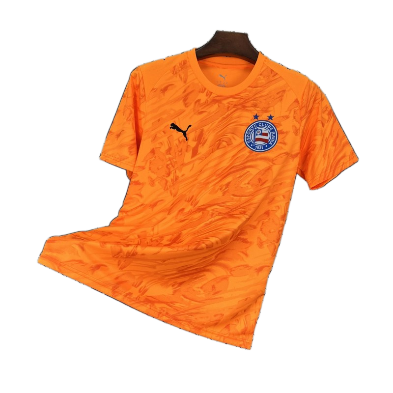 Bahia 2026/27 Goalkeeper Jersey – Orange Tonal Pattern