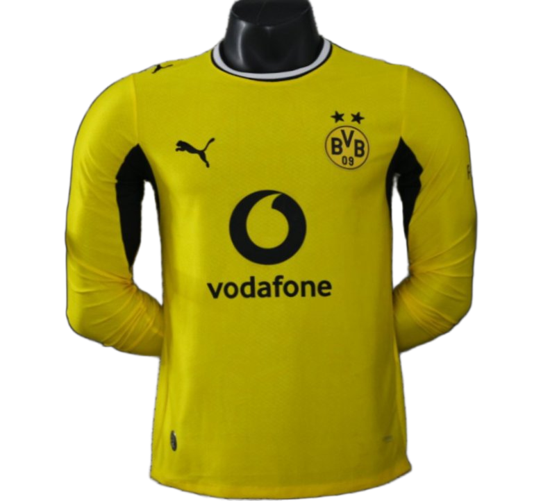 Borussia Dortmund 2026/27 Home Jersey – Player Version – Long Sleeve – Yellow