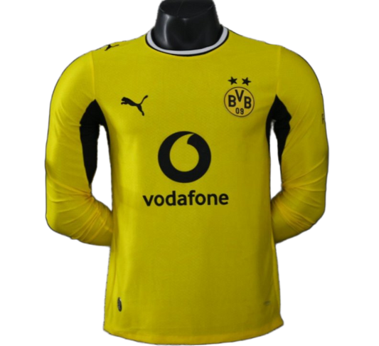 Borussia Dortmund 2026/27 Home Jersey – Player Version – Long Sleeve – Yellow