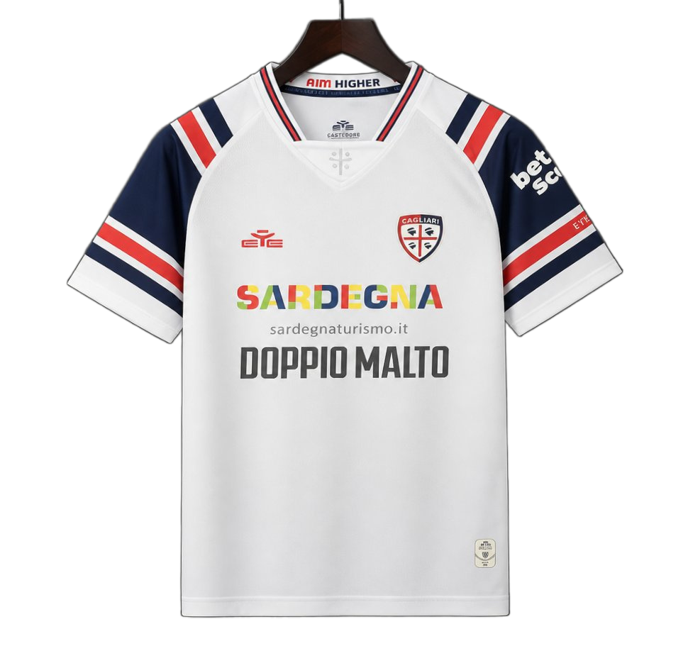 Cagliari Calcio 2026/27 Away Jersey – White