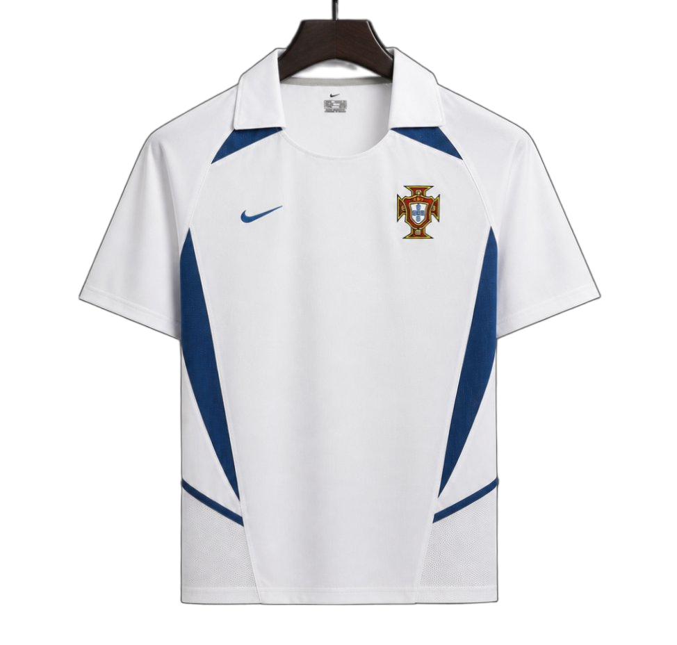 Portugal 2002 Away Jersey – Retro Version – White