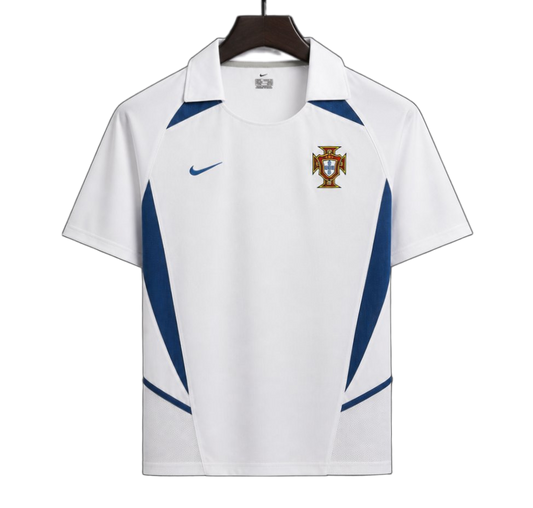 Portugal 2002 Away Jersey – Retro Version – White
