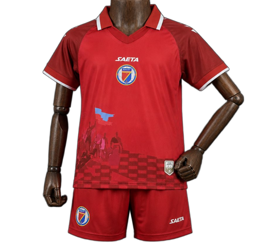 Haiti 2026 World Cup Third Kids Kit – Red