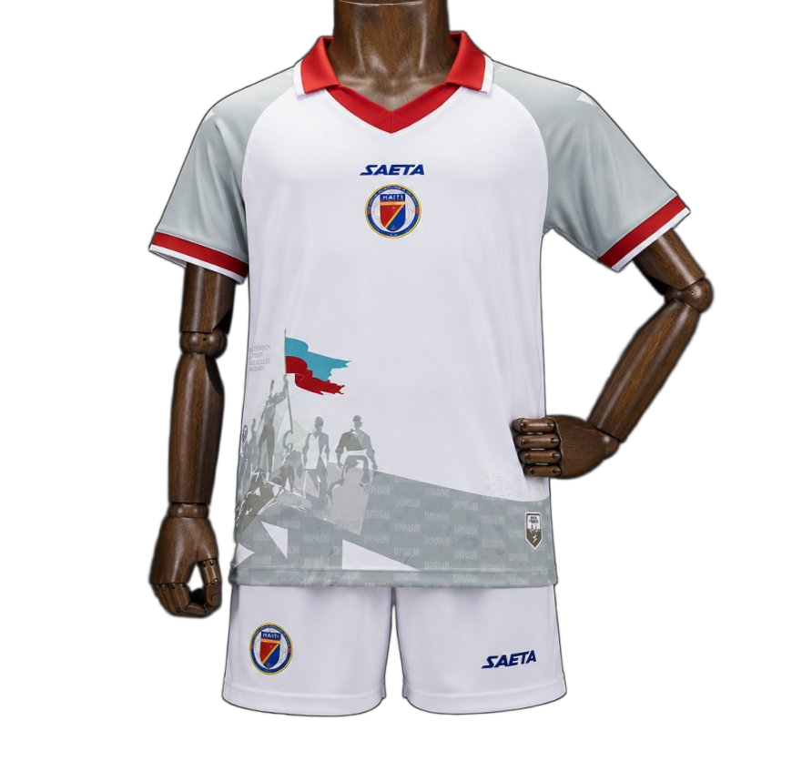 Haiti 2026 World Cup Third Kids Kit – White