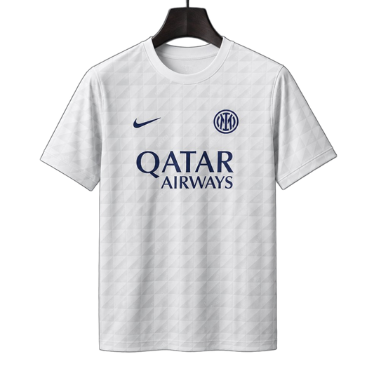 Inter Milan 2026/27 Pre – Match Training Top – Player Version – White/Gray