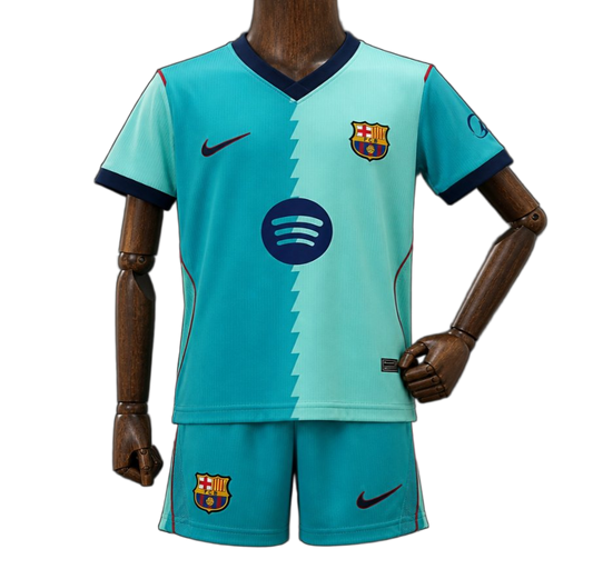 FC Barcelona 2026/27 Third Kids Kit – Blue