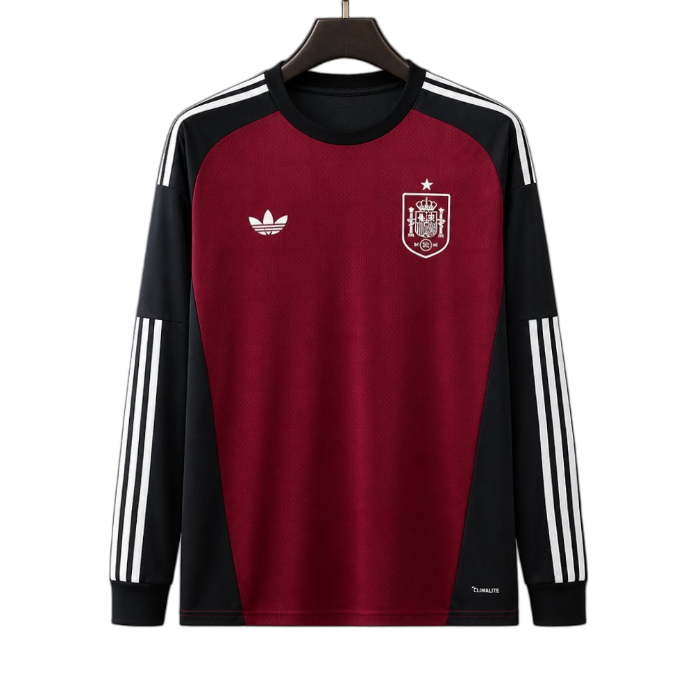 Spain 2026 World Cup Goalkeeper Jersey – Long Sleeve – Red