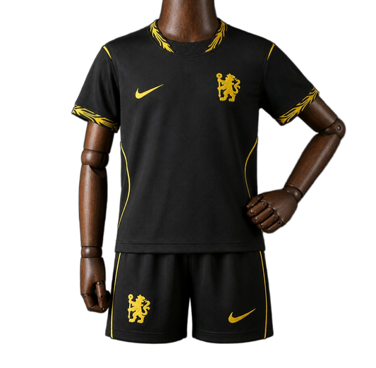 Chelsea 2026/27 Away Kids Kit – Black