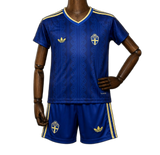 Sweden 2026 World Cup Away Kids Kit